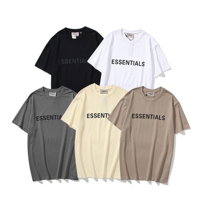 Fear of god essentials factory supplier 5 colors chest logo mens t shirt