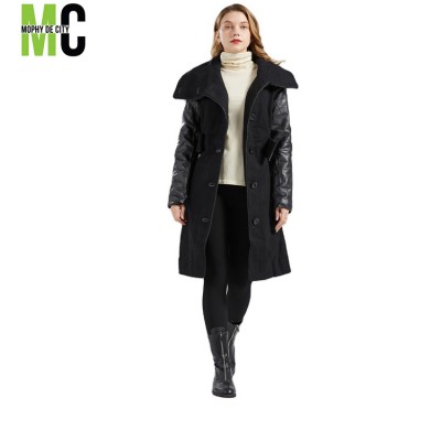 WHOLESALE LATEST CUSTOM LOGO CHEAP WHOLESALE WOOLEN FABRIC WOMEN COAT rts